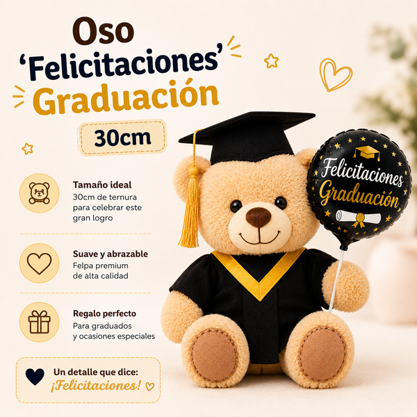 Bear 'Congratulations' Graduation 30cm